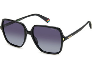 Polaroid Eyewear PLD6219S 807WJ Γυναικεία Γυαλιά Ηλίου Τετράγωνα Κοκάλινα Μαύρα με Μαύρο Polarized Φακό