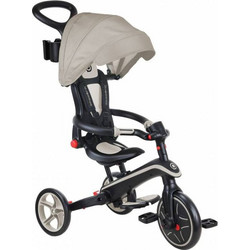 Globber Explorer 4 In 1 Τρίκυκλο Ποδήλατο με Σκίαστρο & Χειρολαβή για 10+ Μηνών Μπεζ