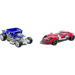 Mattel Hot Wheels Pull-Back Speeders Bone Shaker & Twin Mill