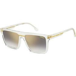 Carrera CA03S 900FQ Γυαλιά Ηλίου Τετράγωνα Κοκάλινα Διαφανή με Γκρι Καθρέπτη Φακό
