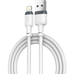 XO NB208 Liquid USB-A to Lightning Cable 1m White XO-NB208LWH
