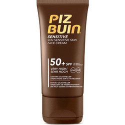 Piz Buin Sensitive Αντηλιακή Κρέμα Προσώπου SPF50+ 50ml