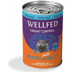 Wellfed Sterilised Adult Weight Control with Poultry & Millet 400gr