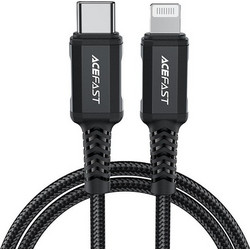 Acefast C4-01 Braided USB-C to Lightning Cable 30W 1.8m Black 6974316281306