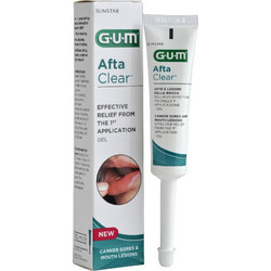Gum Afta Clear Gel για Άφθες Ανακούφιση Πόνου & Επούλωση 10ml