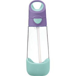 B.Box Lilac Pop Παιδικό Παγούρι Πλαστικό BPA Free με Καλαμάκι Μωβ Τιρκουάζ