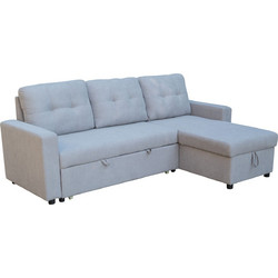 Martin Home Sandra Γωνιακός Καναπές Κρεβάτι με Αποθηκευτικό Χώρο Μπεζ 229x152cm M21812