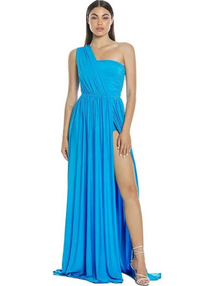 Relish Maxi Καλοκαιρινό Φόρεμα για Γάμο / Βάπτιση Αμπιγιέ Μπλε RCP2409006008-1772
