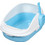 Pet Interest Semi Closed Grooves Λεκάνη Γάτας Γαλάζια Μ56xΠ39xΥ26cm
