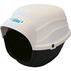 M-Pets Igloo Large Σπιτάκι Σκύλου Πλαστικό Λευκό Μαύρο 100x71x67cm
