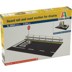 Italeri Guard Rail & Road Section For Display Συναρμολογούμενο Πλαστικό Μοντέλο Μνημείου 1:24