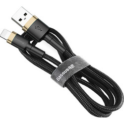 Baseus Cafule Braided USB-A to Lightning Cable 2m Black Golden CALKLF-CV1