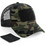 Beechfield Ανδρικό Καπέλο Jockey με Δίχτυ Snapback Υφασμάτινο Khaki Camo B641