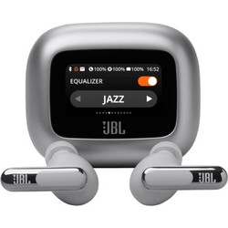 JBL Live Beam 3 Ακουστικά Bluetooth In Ear Ανθεκτικά στο Νερό Silver