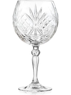 RCR Crystal Σετ Ποτήρια Ποτού Κρύσταλλο Κολωνάτα Melodia 650ml 6τμχ 0803591