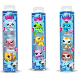 Basic Fun Littlest Pet Shop W1 Φιγούρες σε Σωλήνα 3 Σχέδια