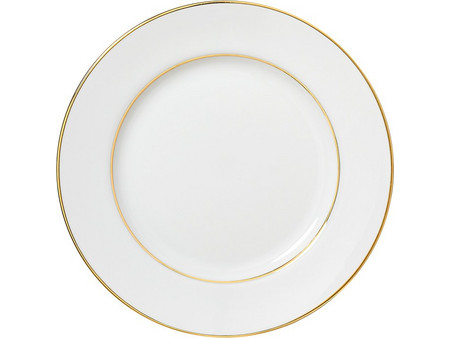 Dot Golden Rim Πιάτο Ρηχό Πορσελάνης 20cm GOLDENRIM