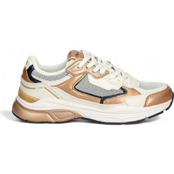 Pepe Jeans Γυναικεία Sneakers Λευκά Ροζ Χρυσά PLS60027-142