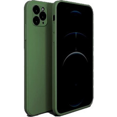 Bodycell Square Liquid Silicon Back Cover Dark Green (iPhone 11 Pro Max)