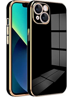 Bodycell Gold Plated Silicon Back Cover Black (iPhone 14 Plus)