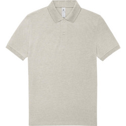 B&C Collection Ανδρική Μπλούζα Polo Κοντομάνικη Heather Γκρι PU426
