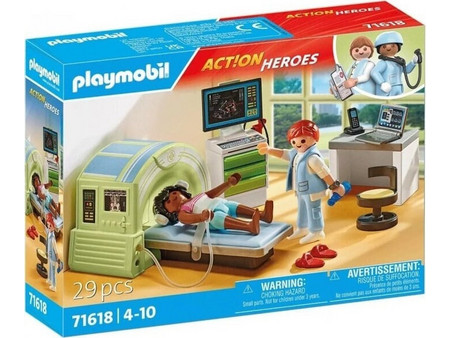 Playmobil Action Heroes Δωμάτιο Μαγνητικής Τομογραφίας για 4-10 Ετών 71618