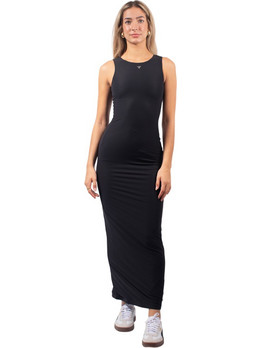 Guess Kim Maxi Καλοκαιρινό Καθημερινό Φόρεμα Μαύρο W4YK0JKCDE0-JBLK