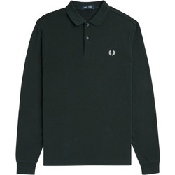 Fred Perry Ανδρική Μπλούζα Polo Μακρυμάνικη Χακί M6006-T50