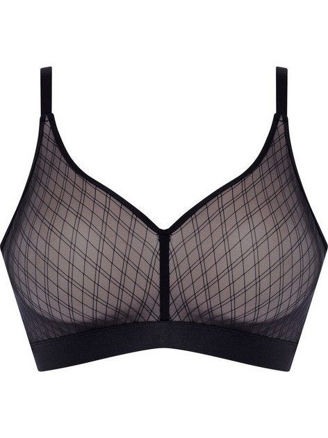 Chantelle Σουτιέν Minimizer χωρίς Μπανέλα Μαύρο C11N80