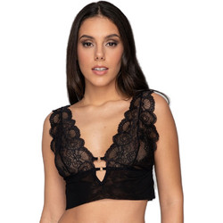 Luna Bralette χωρίς Μπανέλα Μαύρο 14211