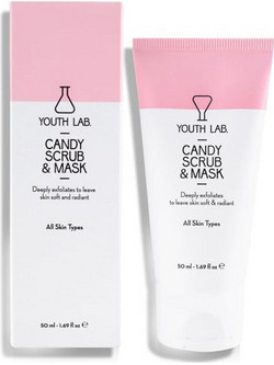 Youth Lab Candy Scrub & Κρεμώδης Μάσκα Προσώπου για Καθαρισμό με Άργιλο 75ml