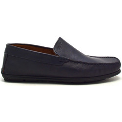 Damiani Ανδρικά Μοκασίνια Loafers Δερμάτινα Navy Μπλε 1851