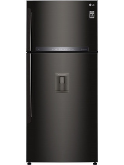LG GTF744BLPED Δίπορτο Ψυγείο 509lt Full No Frost Υ180xΠ78xΒ67.3cm Μαύρο