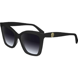 Longchamp LO742S 001 Γυναικεία Γυαλιά Ηλίου Πεταλούδα Κοκάλινα Μαύρα με Μαύρο Degradee Φακό