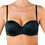 Sielei Σουτιέν Strapless Push Up με Μπανέλα Μαύρο 1580