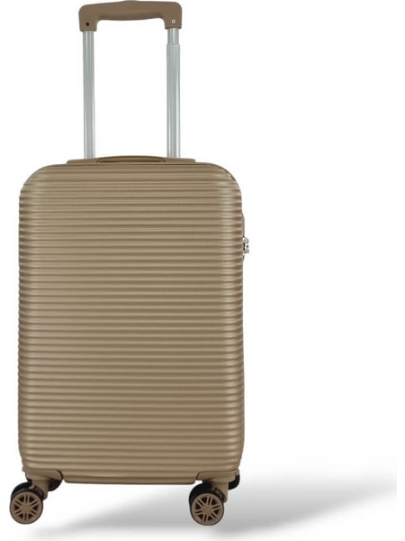 FlyNow FL0409C Βαλίτσα Καμπίνας 55x35x20cm με 4 Ρόδες Χρυσή