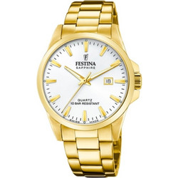 Festina Ανδρικό Ρολόι με Χρυσό Μεταλλικό Μπρασελέ F20044/2
