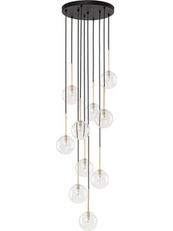 TK Lighting Nilos Κρεμαστό Φωτιστικό Οροφής Πολύφωτο Μαύρο 5944
