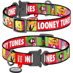 Waudog Looney Tunes Metal Κολάρο Σκύλου Πολύχρωμο 2x24-40cm