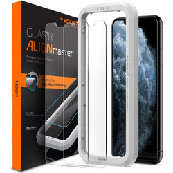 Spigen GLAS. TR Slim Align Master Tempered Glass 2-pack (iPhone 11 / XR)