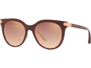 Dolce & Gabbana DG6117 30916F Γυναικεία Γυαλιά Ηλίου Στρογγυλά Κοκάλινα Καφέ με Χρυσό Φακό