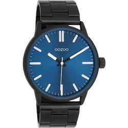 Oozoo Timepieces Ανδρικό Ρολόι με Μαύρο Μεταλλικό Μπρασελέ C11403
