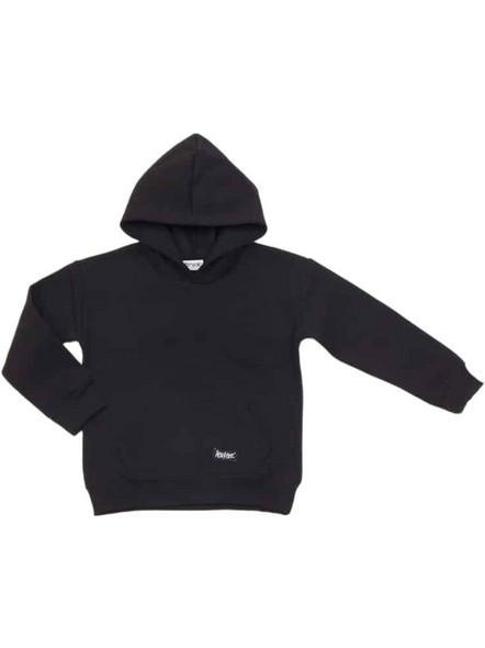 TraX Παιδικό T-Shirt Μακρυμάνικο με Κουκούλα Μαύρο 46859