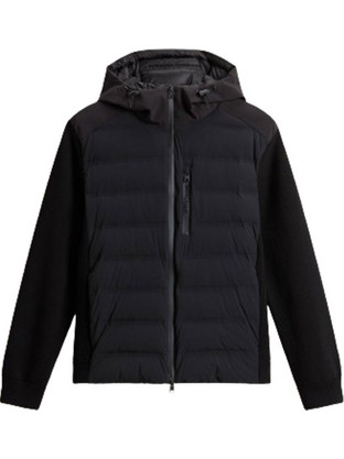 Woolrich Bering Hybrid Ανδρικό Μπουφάν Χειμωνιάτικο Puffer Μαύρο CFWOOU0940MRUT3107-100