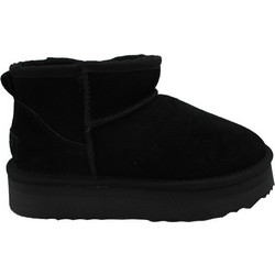 Gioseppo Γυναικεία Μποτάκια Πλατφόρμα Suede Μαύρα 73685