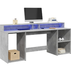 vidaXL Γραφείο Ξύλινο με Βιβλιοθήκη 200x55x91cm 3309441