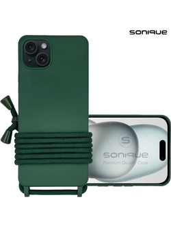 Sonique Carryhang Back Cover Dark Green (iPhone 15 Plus)