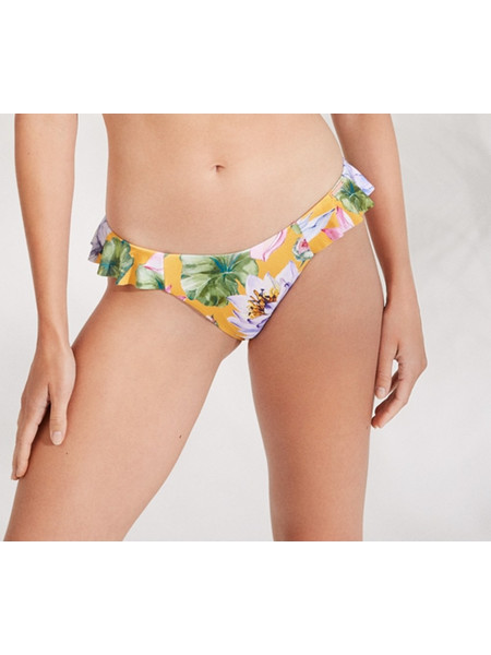 Ysabel Bikini Slip Floral Κίτρινο Πράσινο 81807