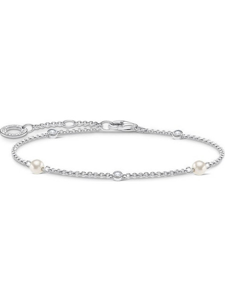 Thomas Sabo Γυναικείο Βραχιόλι Ασημί με Πέρλα A1989-167-14