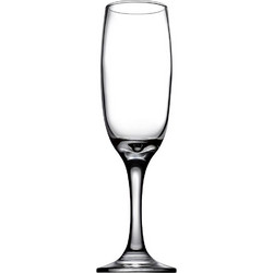 Imperial Σετ Ποτήρια Σαμπάνιας Γυάλινα Κολωνάτα 210ml 3τμχ SP44704S3